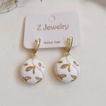 Price and Buy Steel Minakari Handcrafted Blossom Drop Earrings – Elegant & Unique - Image 3