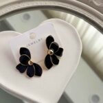 Price and Buy Steel Minakari Petal-Shaped Enamel Earrings – Artistic Floral Jewelry - Image 3