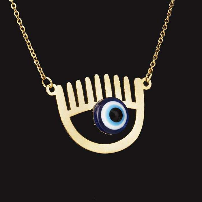 Price and Buy Steel Necklace Artistic Cheshm Nazar Evil Eye - Image 3