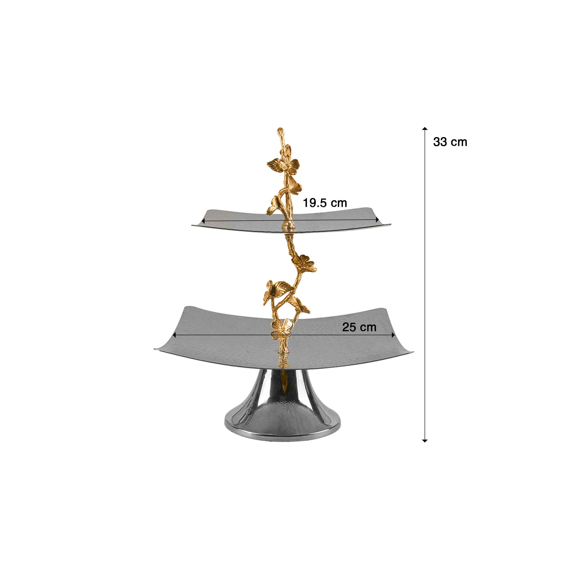 Price and Buy Steel Serving Stand 2 Tiers for Snacks and Sweets - Image 3