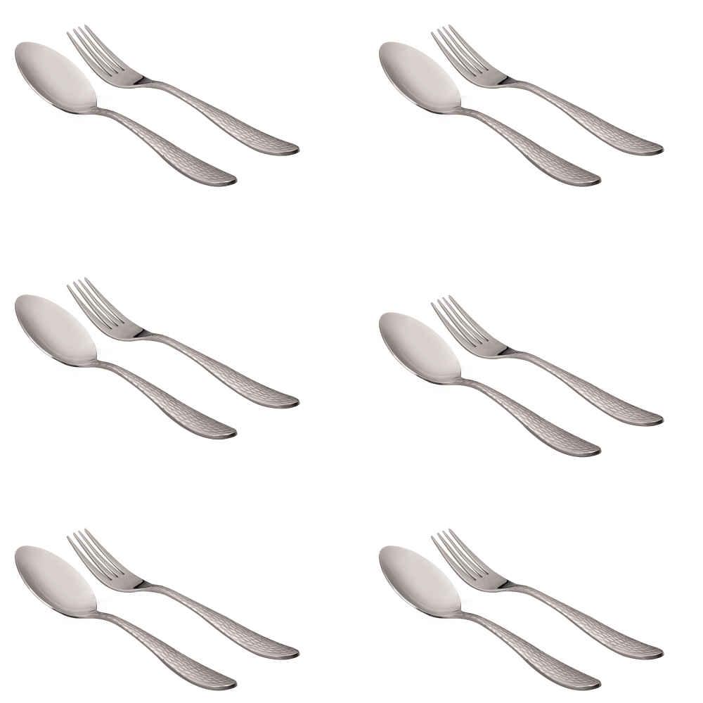 Price and Buy Steel Spoon and Fork Flatware Set of 12 Model Rahil - Image 5