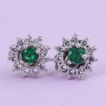 Price and Buy Steel Stud Earrings for Women with Quartz Gemstone - Image 3