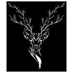 Price and Buy Stencil for Amazing Wall Art Project with Deer Design for Beginner