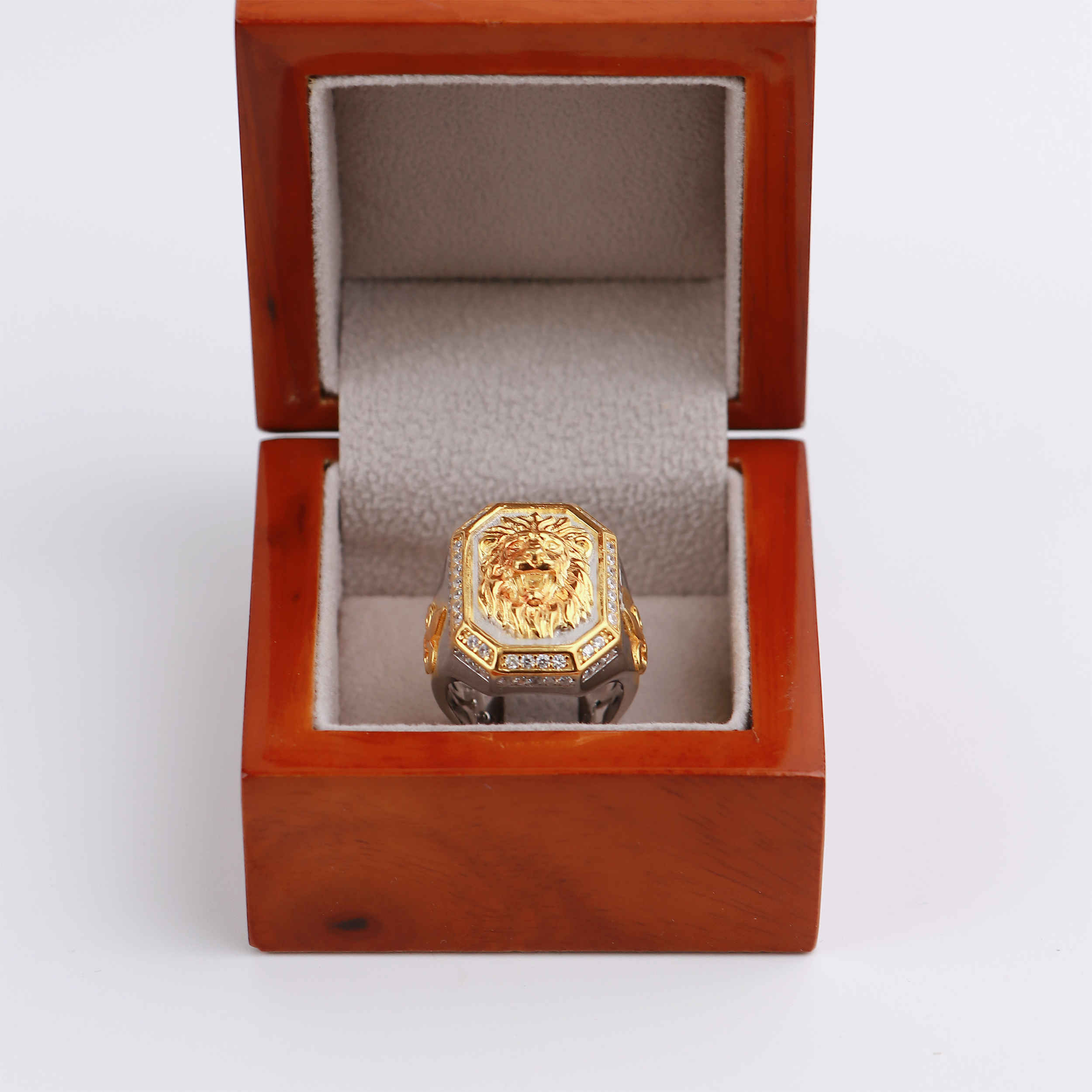 Price and Buy Sterling Silver Lion Face Engraved Signet Ring for Men - Image 9