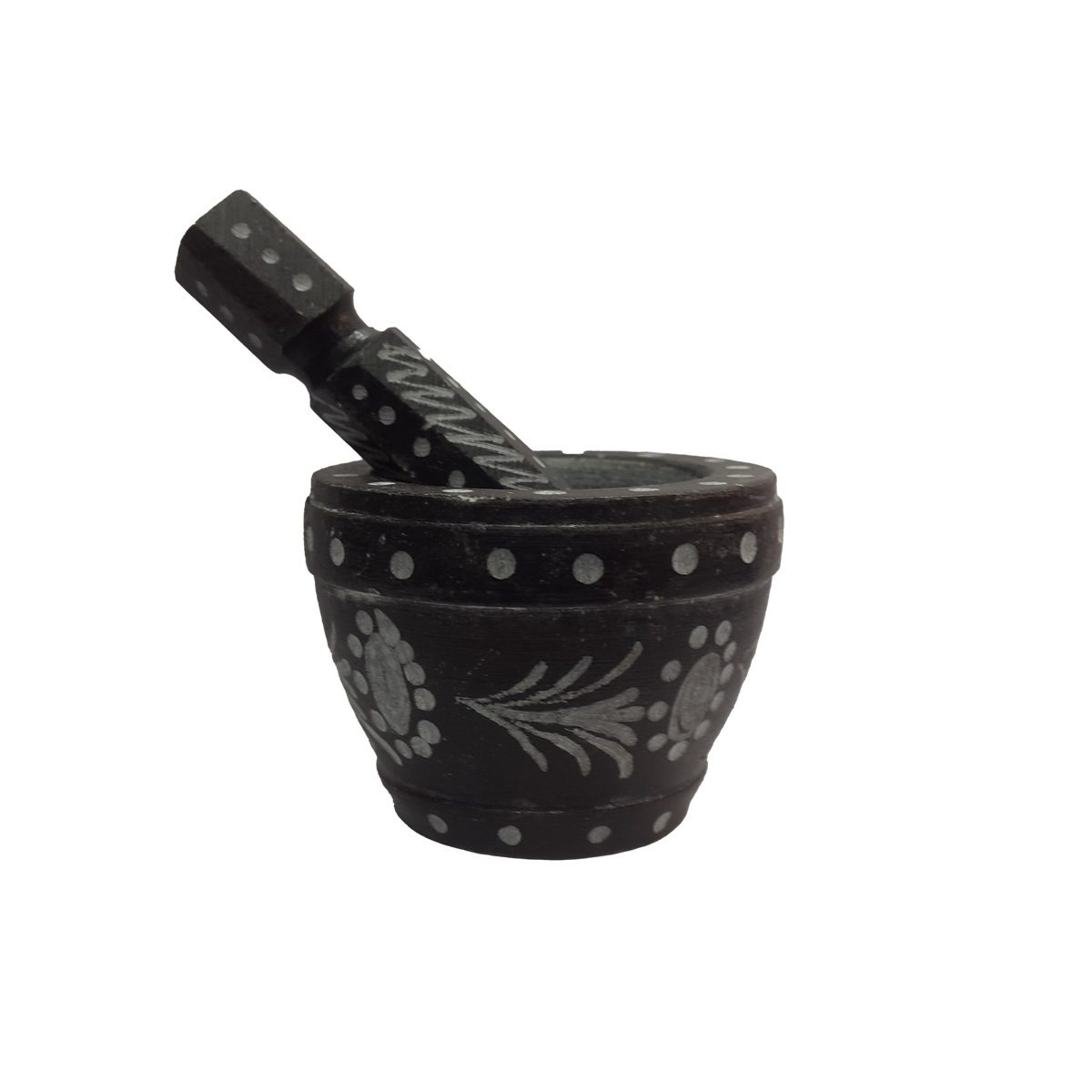Price and Buy Stone Mortar & Pestle Set Elegantly Handcrafted in Black