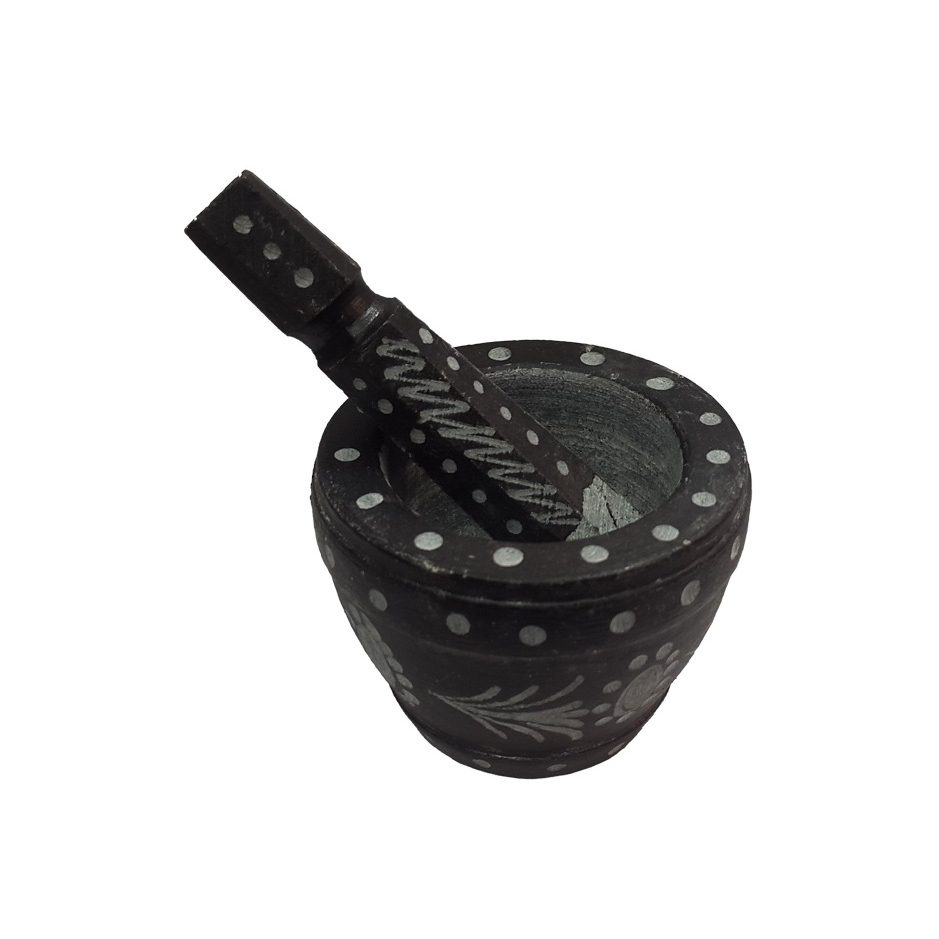 Price and Buy Stone Mortar & Pestle Set Elegantly Handcrafted in Black - Image 4