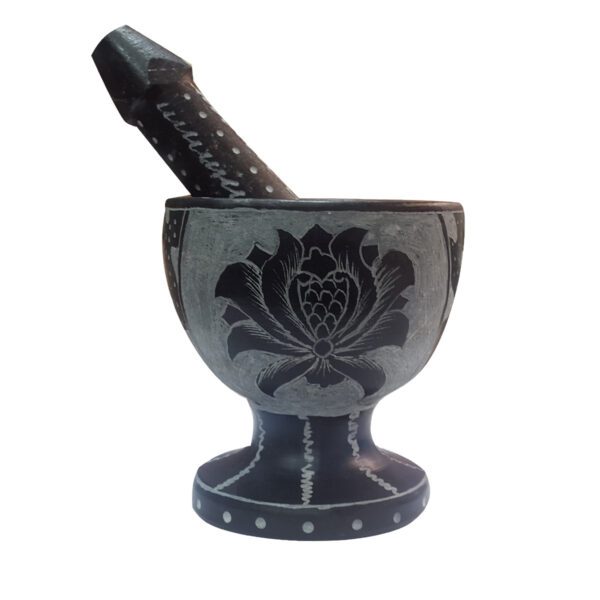 Price and Buy Stone Mortar & Pestle Set Handcrafted for Herb and Spice in Black_68fee5a2cfcca.jpeg Price and Buy Stone Mortar & Pestle Set Handcrafted for Herb and Spice in Black