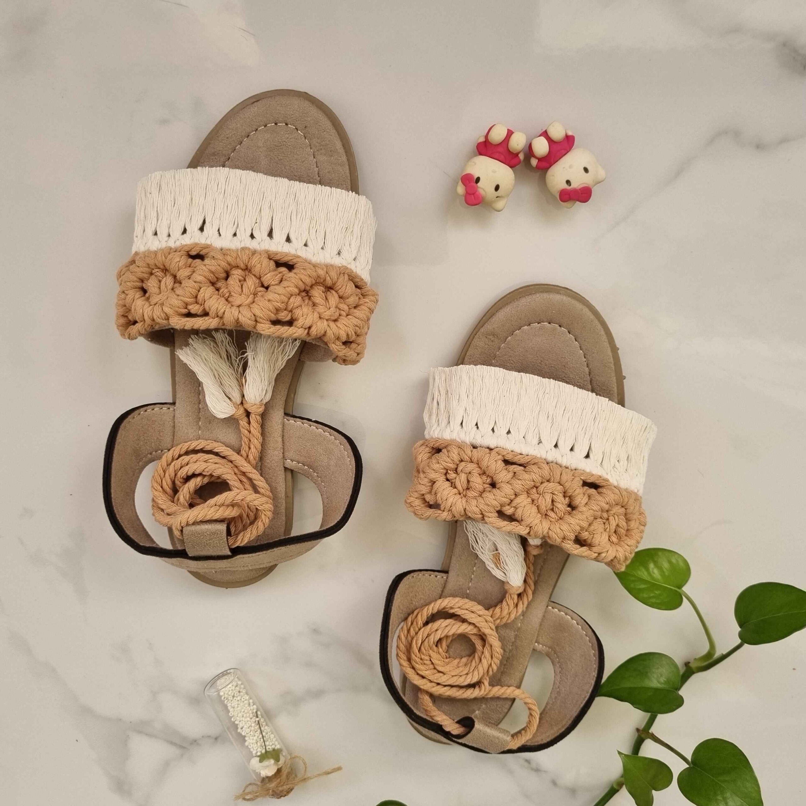 Price and Buy Strappy Macrame Sandals Sling Back Handmade Model DNA - Image 3