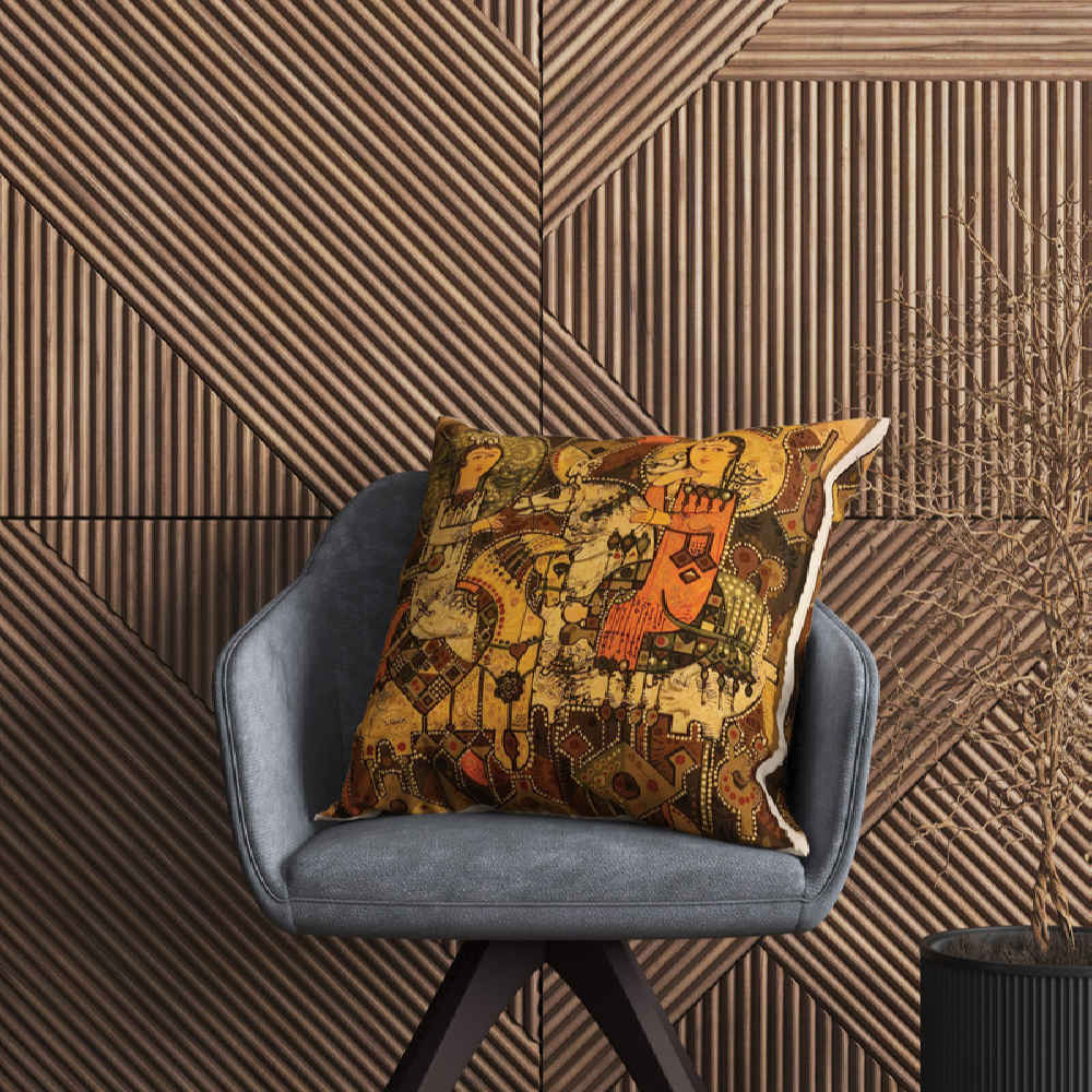 Price and Buy Stunning Cushion Cover – Persian Printed Ancient Design - Image 3