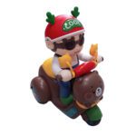 Price and Buy Stunt Rider Boy on Motorcycle Toy – Cartoon-Style and One-Wheel Action & Fun for Kids