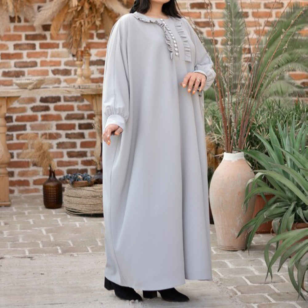 Price and Buy Stylish Abaya for Muslim Women with Soft Crepe Fabric - Image 4