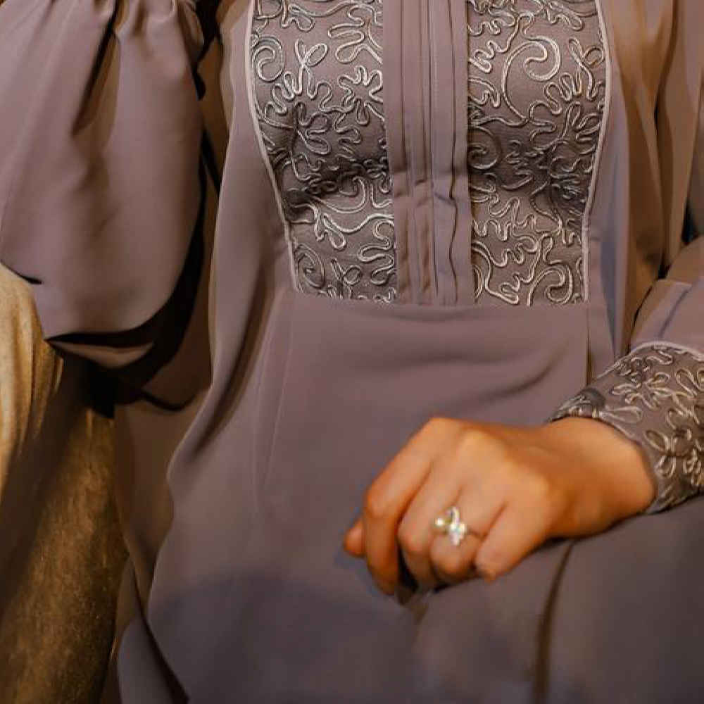 Price and Buy Stylish Butterfly Abaya for Muslim Women – Black Crepe Fabric - Image 5