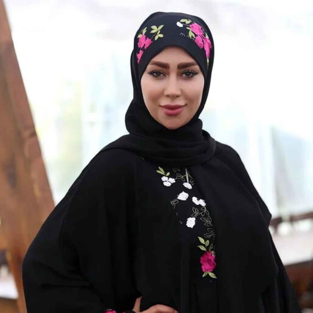 Price and Buy Stylish Butterfly Abaya for Muslim Women – Soft Black Crepe Fabric - Image 3
