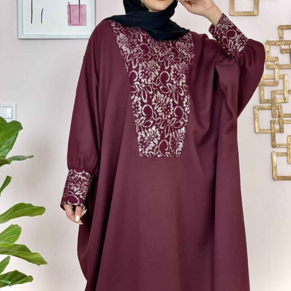 Price and Buy Stylish Butterfly Abaya for Women – Soft Crepe Fabric - Image 3