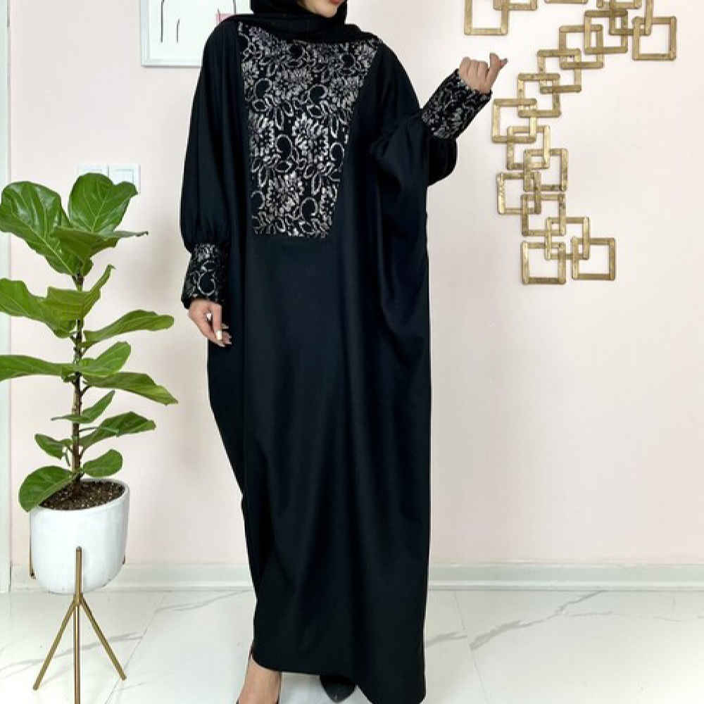 Price and Buy Stylish Butterfly Abaya for Women – Soft Crepe Fabric - Image 4