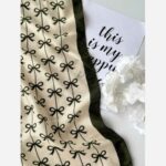 Price and Buy Stylish Mini Headscarf – Cream Foundation & Colorful Bow Detail - Image 3