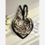 Price and Buy Stylish Mini Headscarf – Cream Foundation & Colorful Bow Detail - Image 4