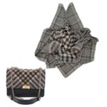 Price and Buy Stylish Shoulder Chain Bag & Patterned Scarf Set