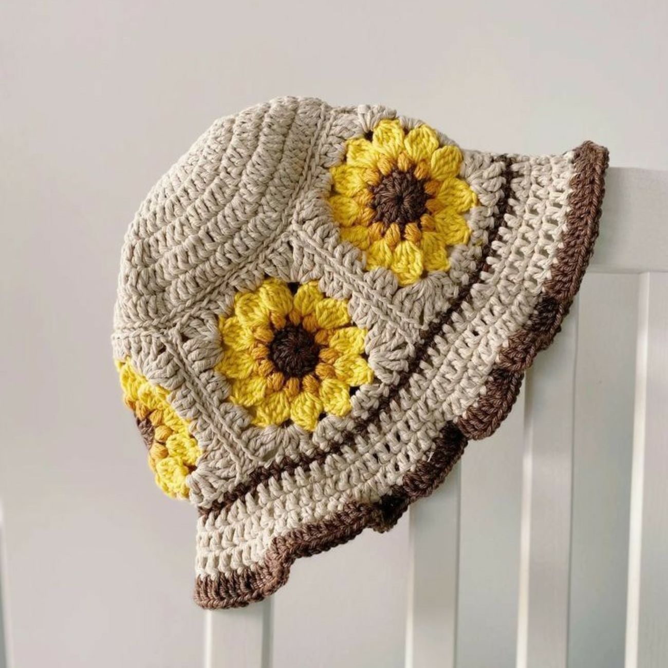 Price and Buy Sunflower Crochet Bucket Hat – Soft and Stylish_6902e30969a08.jpeg Price and Buy Sunflower Crochet Bucket Hat – Soft and Stylish - Image 1