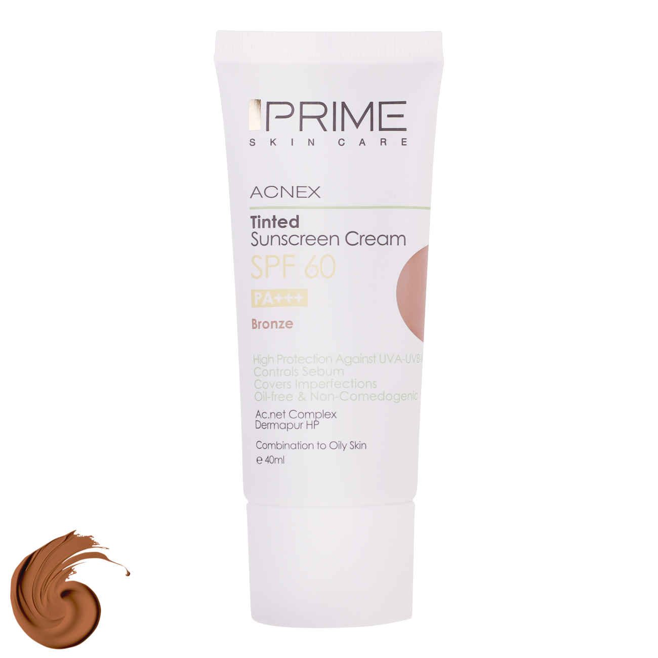 Price and Buy Sunscreen Cream for Oily Skin – Prime SPF60 Bronze Color, Anti-acne UVA, UVB Protection (Pack of 2)