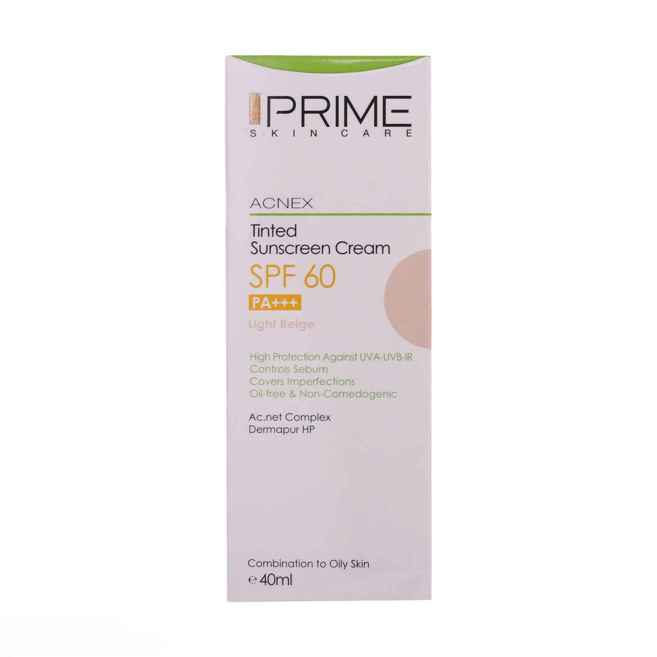 Price and Buy Sunscreen Cream for Oily Skin- Prime SPF60 Light Beige Color, Anti-acne (Pack of 2) - Image 4