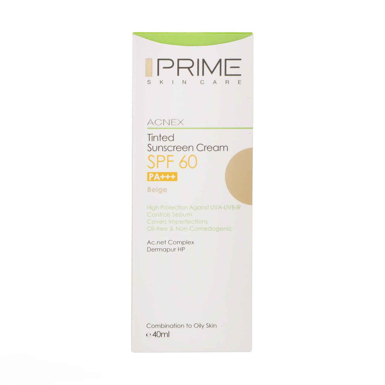Price and Buy Sunscreen Cream for Oily Skin- Prime SPF60 Natural Beige Color, Anti-acne (Pack of 2) - Image 5