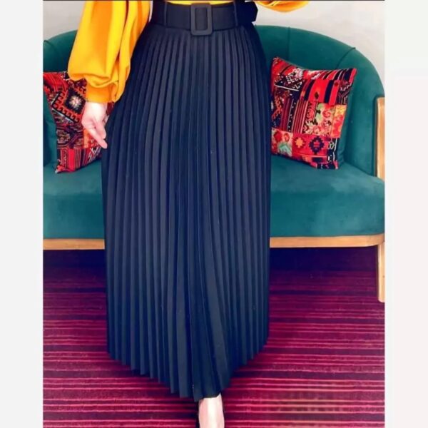 Price and Buy Super Maserati Black Pleated Long Skirt with Belt – Stylish and Elegant for Any Occasion_6901d6d1c7718.jpeg Price and Buy Super Maserati Black Pleated Long Skirt with Belt – Stylish and Elegant for Any Occasion