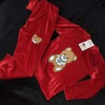 Price and Buy Sweatshirt & Pants Set for Kids with Teddy Bear Design in Velvet