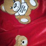 Price and Buy Sweatshirt & Pants Set for Kids with Teddy Bear Design in Velvet - Image 3