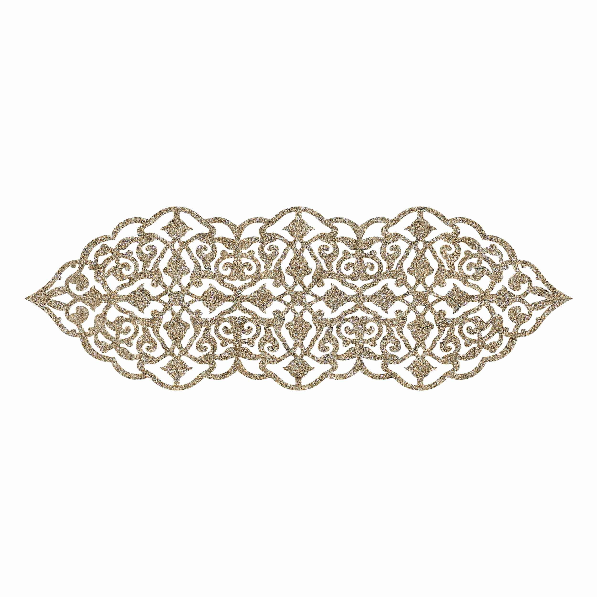 Price and Buy Table Runner Faux Leather Adorned with Elegant Glitter Design