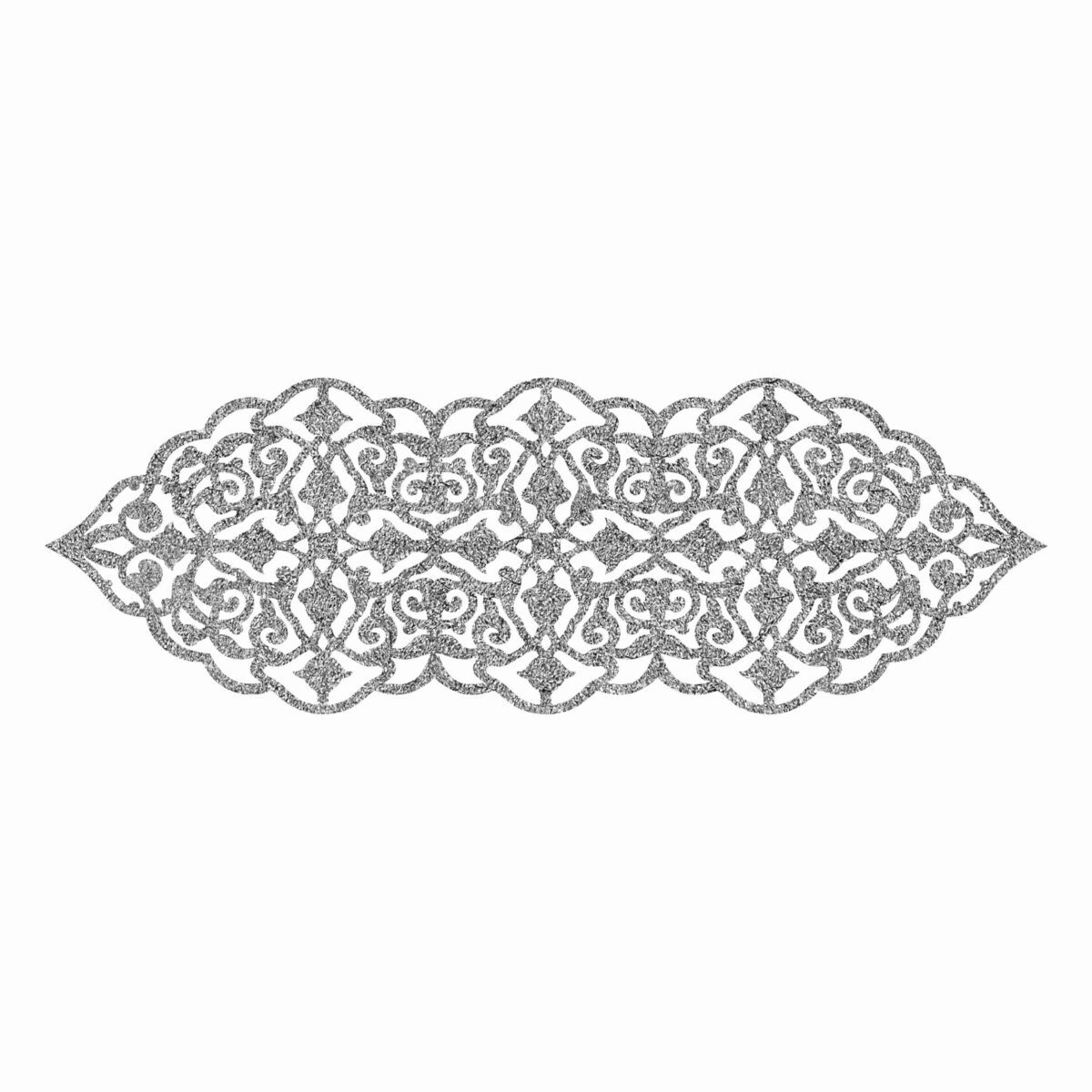 Price and Buy Table Runner Faux Leather Adorned with Elegant Glitter Design - Image 3