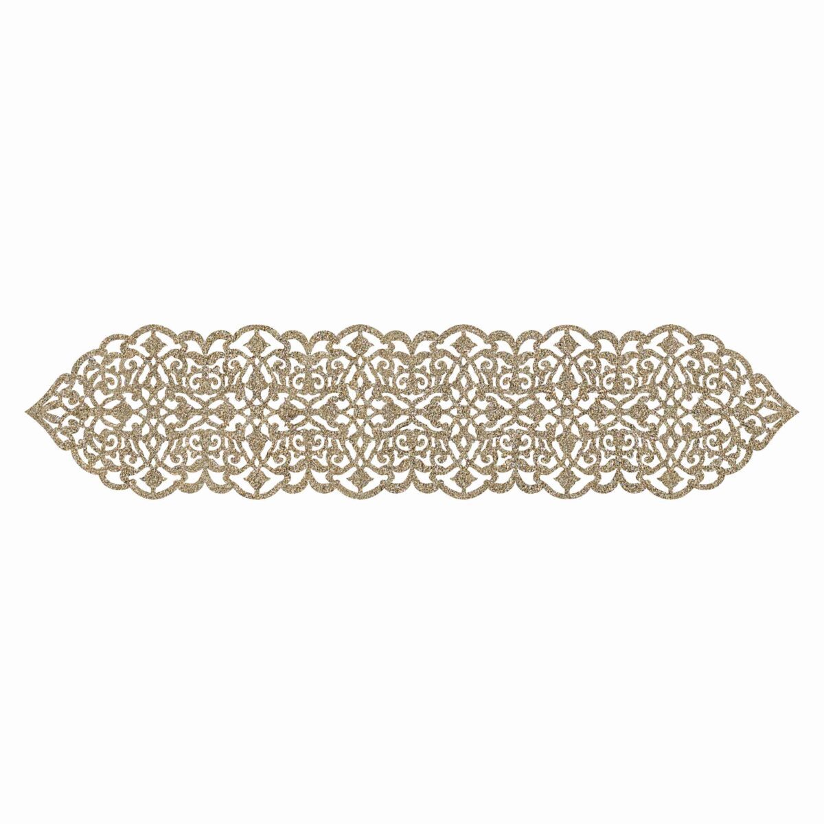 Price and Buy Table Runner Faux Leather with Chic Glitter Style