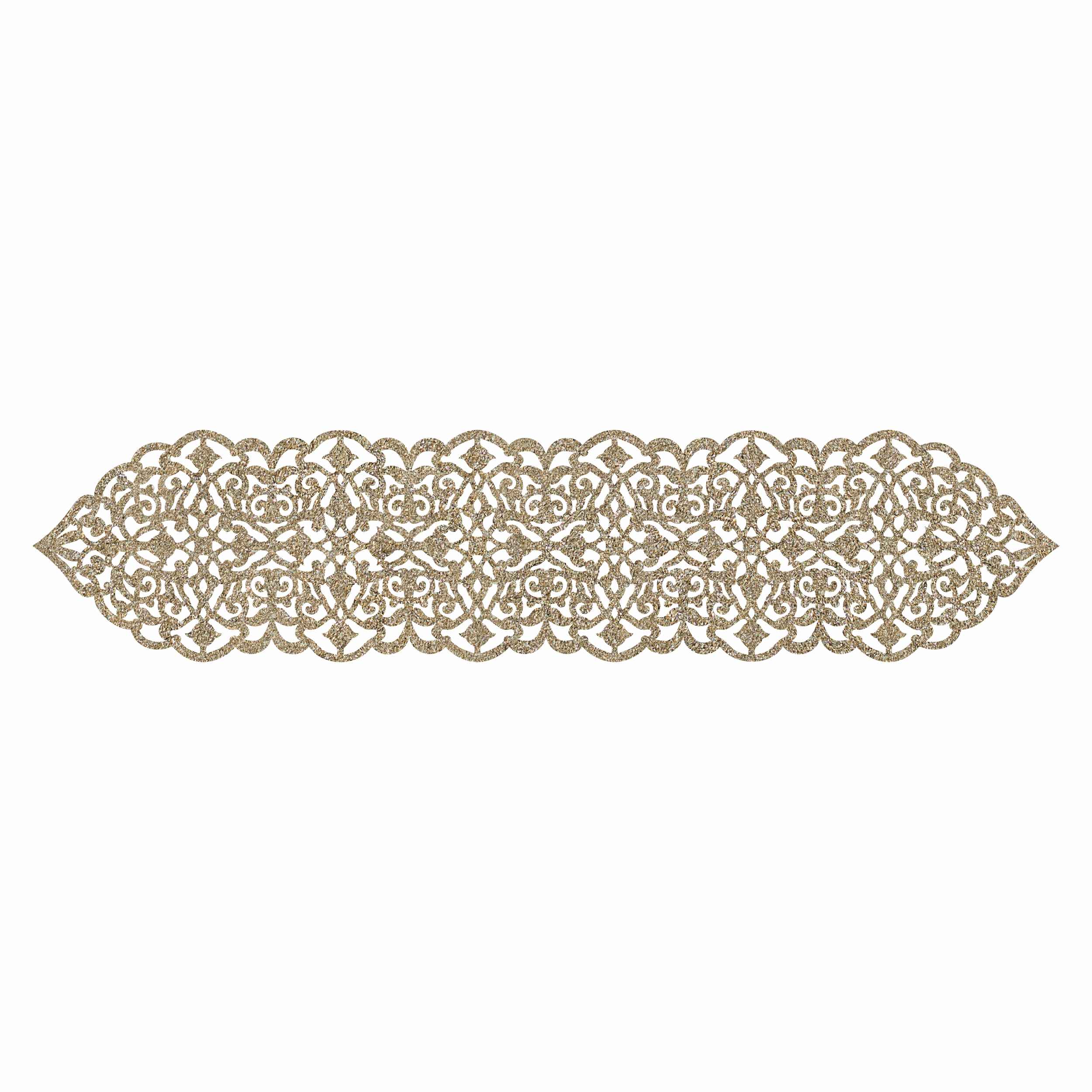 Price and Buy Table Runner Faux Leather with Chic Glitter Style