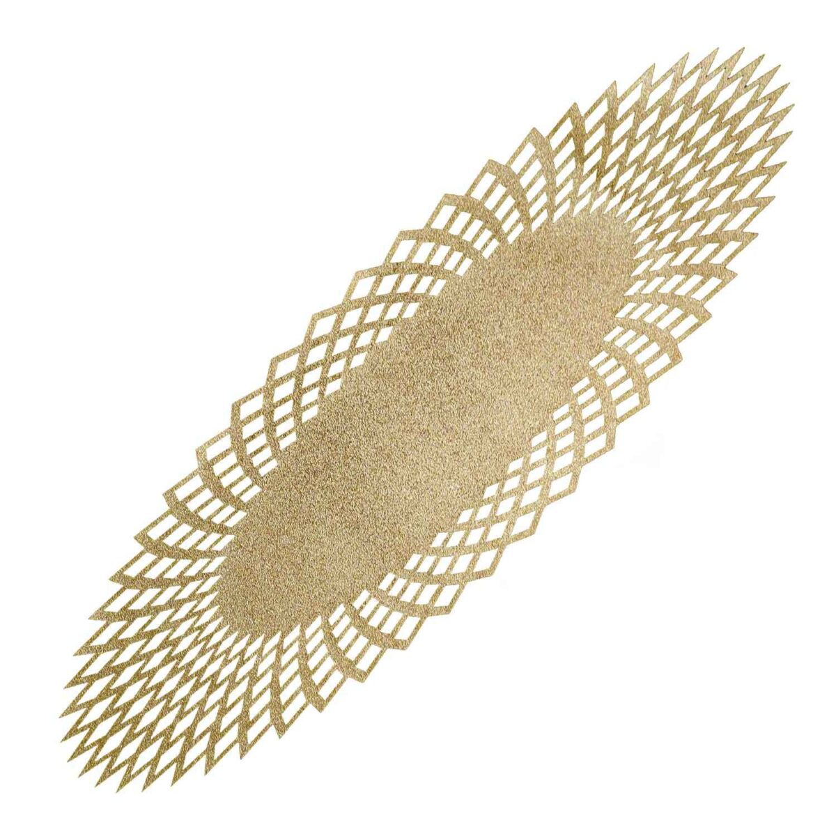 Price and Buy Table Runner Faux Leather with Elegant Glitter Design
