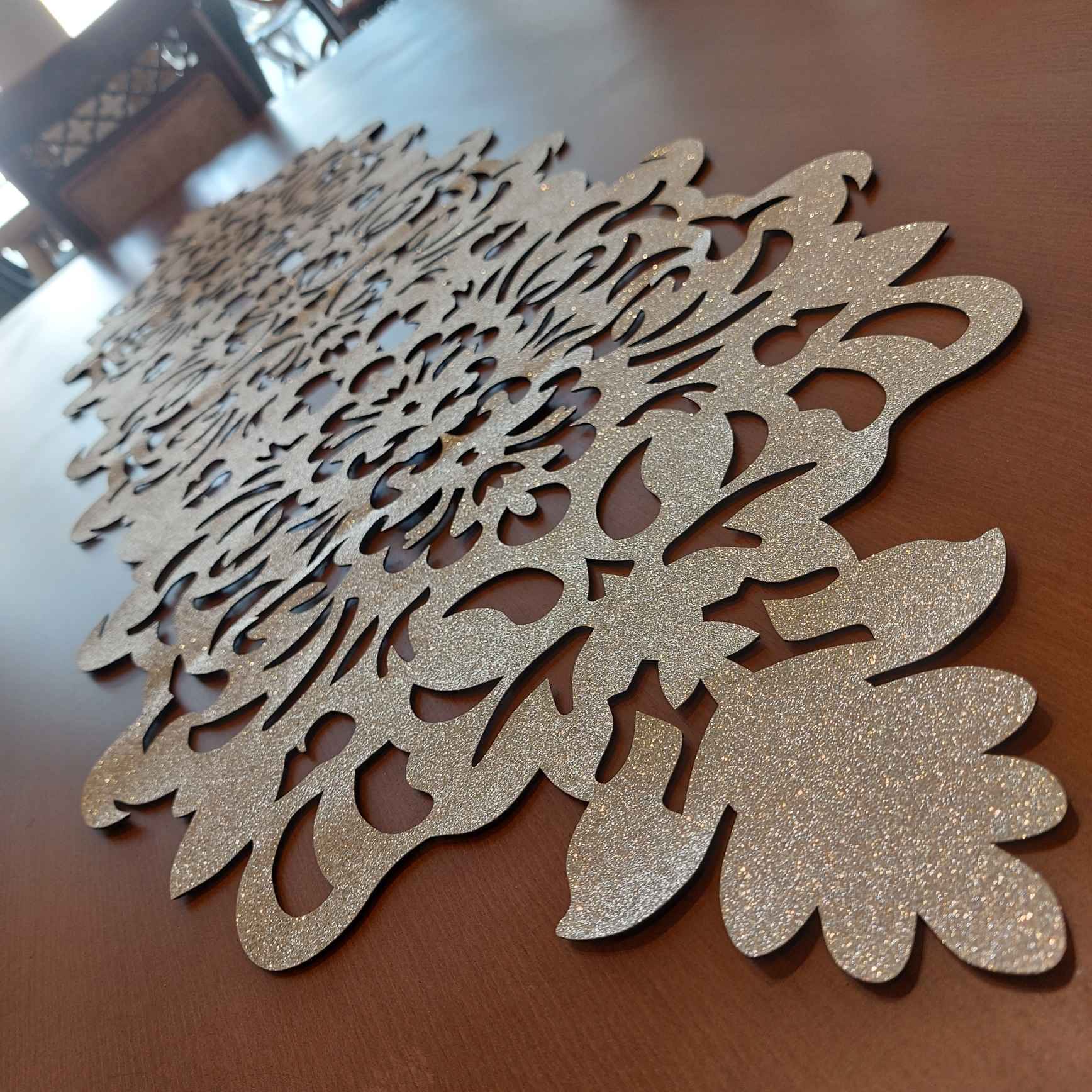 Price and Buy Table Runner Faux Leather with Glitter Fancy Style - Image 5
