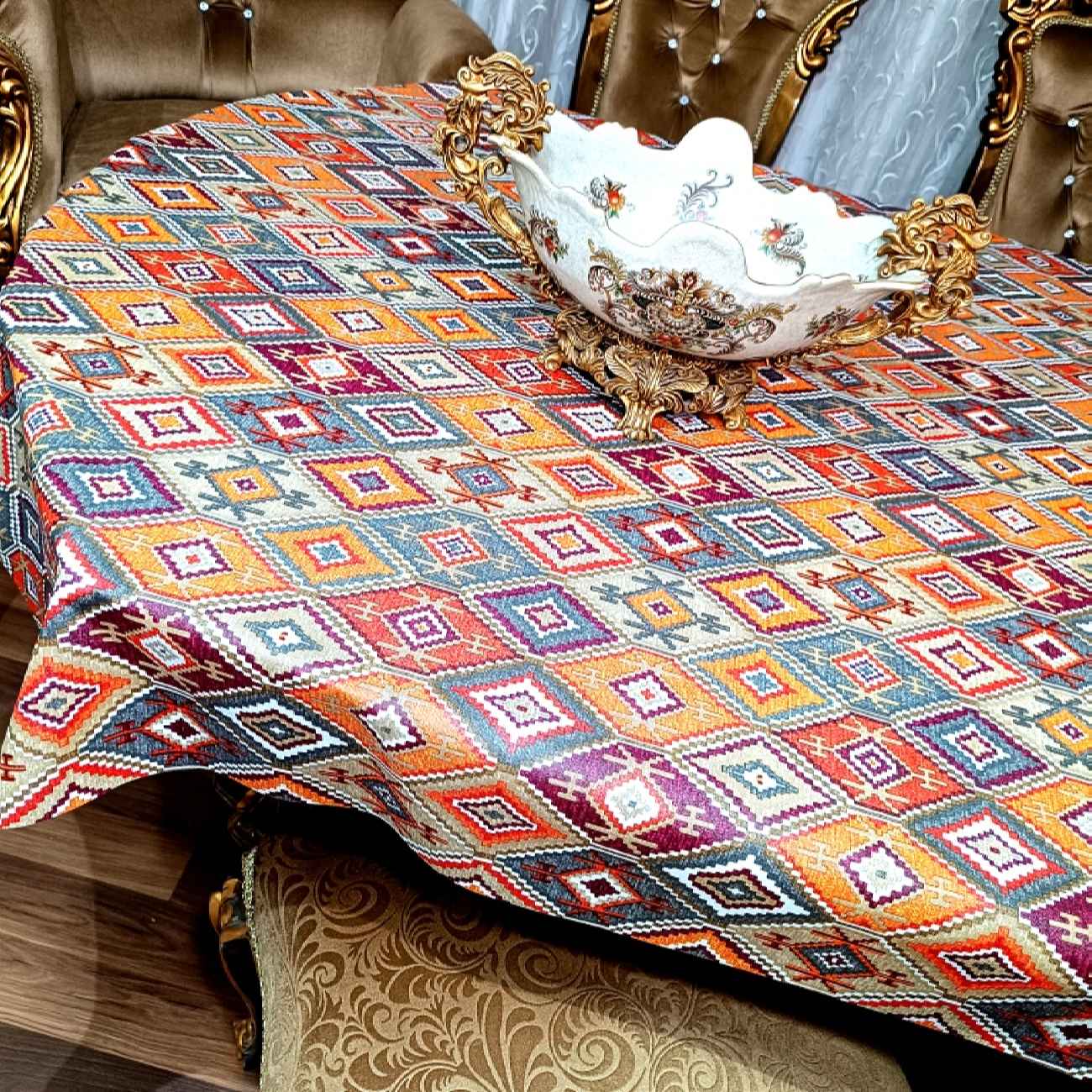 Price and Buy Tablecloth Inspired by Persian Kilim with PVC Fabric - Image 3