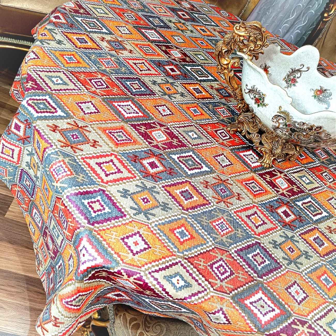Price and Buy Tablecloth Inspired by Persian Kilim with PVC Fabric - Image 4