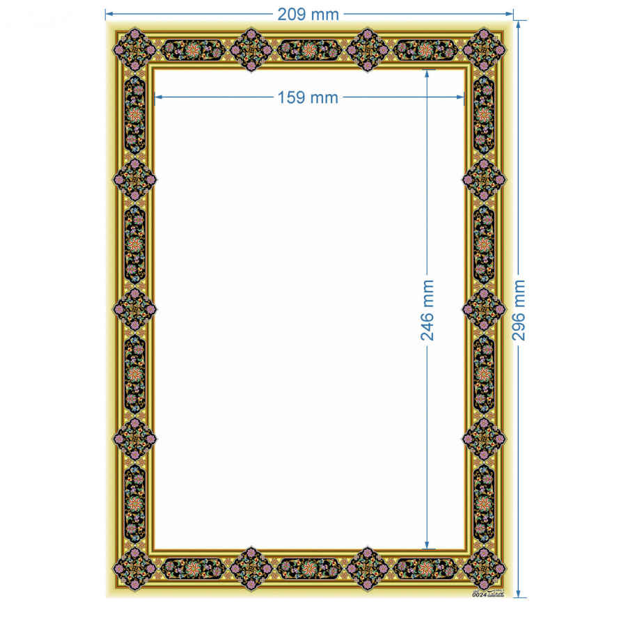 Price and Buy Tazhib A4 Paper (100x) Code 0024 - Image 3