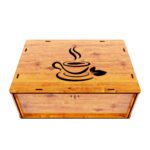 Price and Buy Tea Bag Storage with Cup-Themed Artwork - Image 6