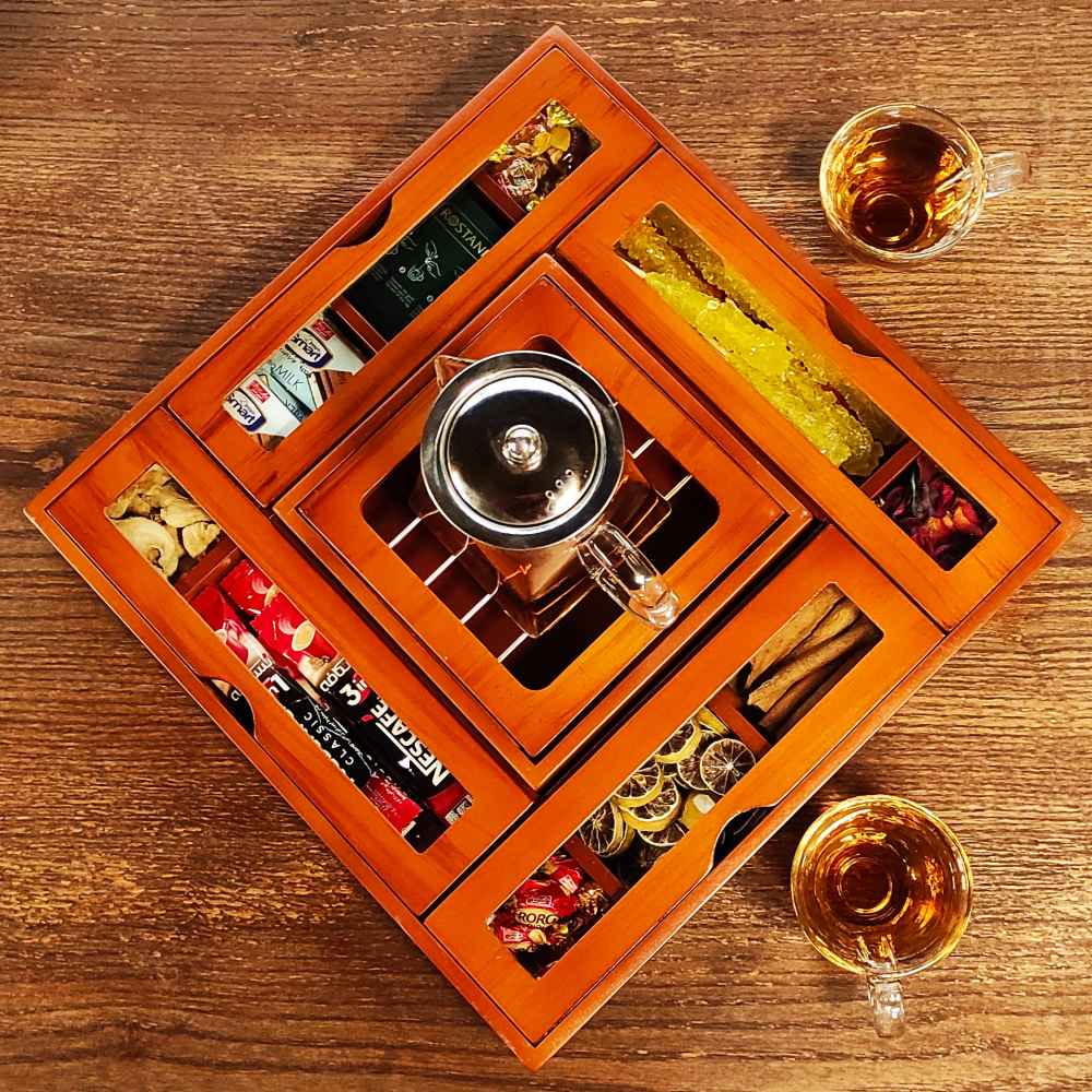 Price and Buy Tea Box with Warmer Function – Arad Style - Image 3