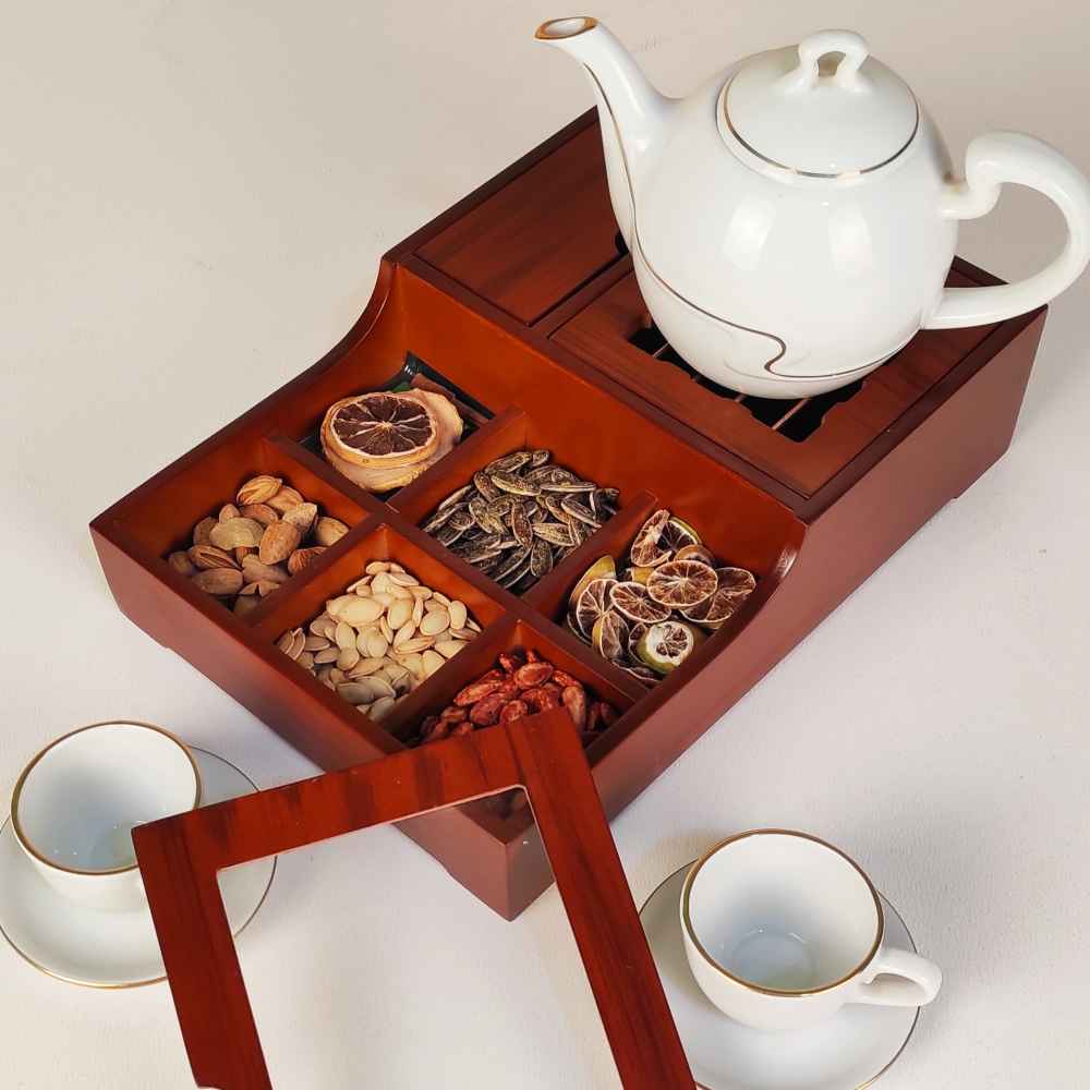 Price and Buy Tea Organizer with Warmer – Nafas Design - Image 3
