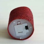 Price and Buy Tealight LED Candle for a Festive Glow Red Glitter (Pack of 10) - Image 4