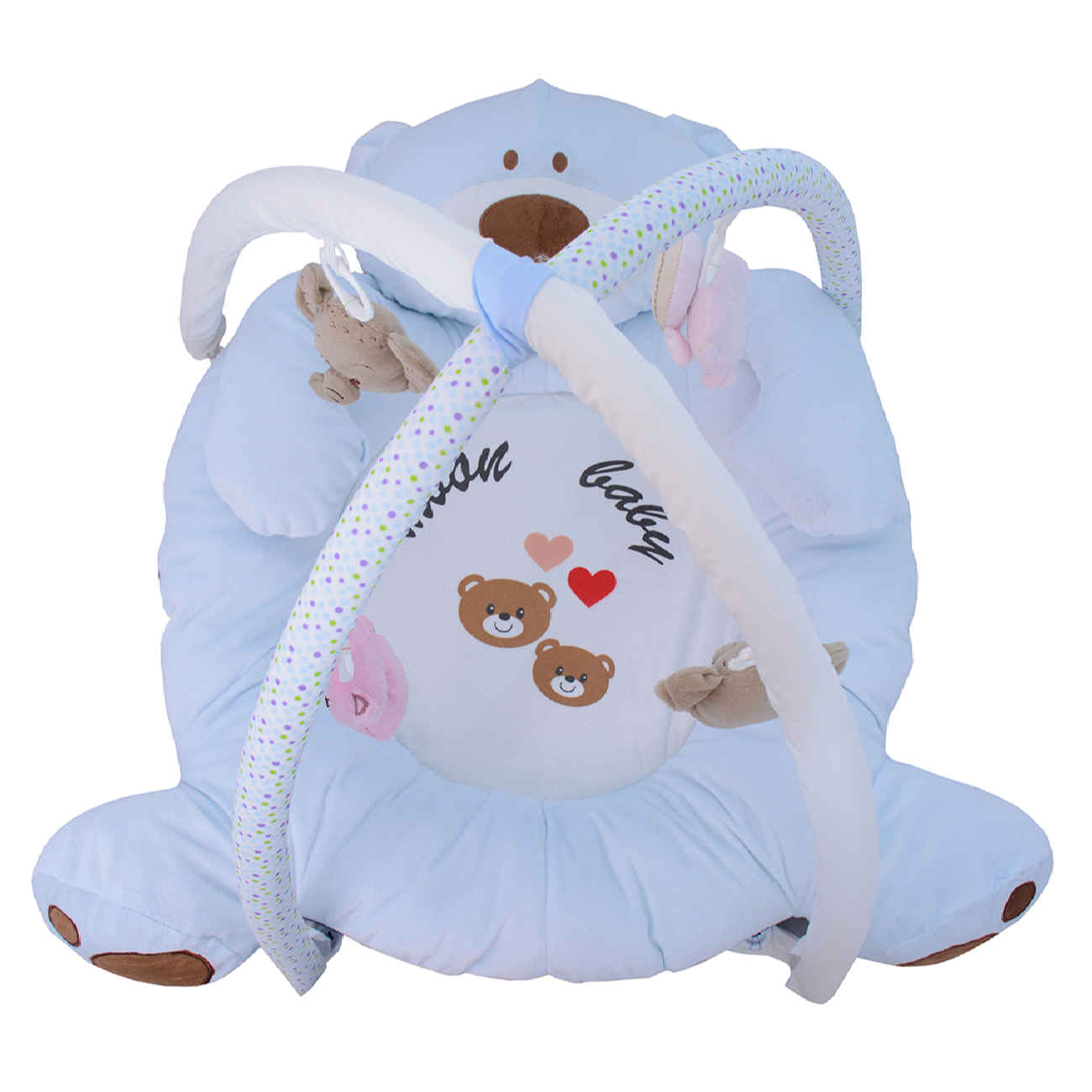 Price and Buy Teddy Bear Design Baby Play Mat with Forest Animal Hanging Toys in Four Colors_6903a473bb539.jpeg Price and Buy Teddy Bear Design Baby Play Mat with Forest Animal Hanging Toys in Four Colors - Image 1