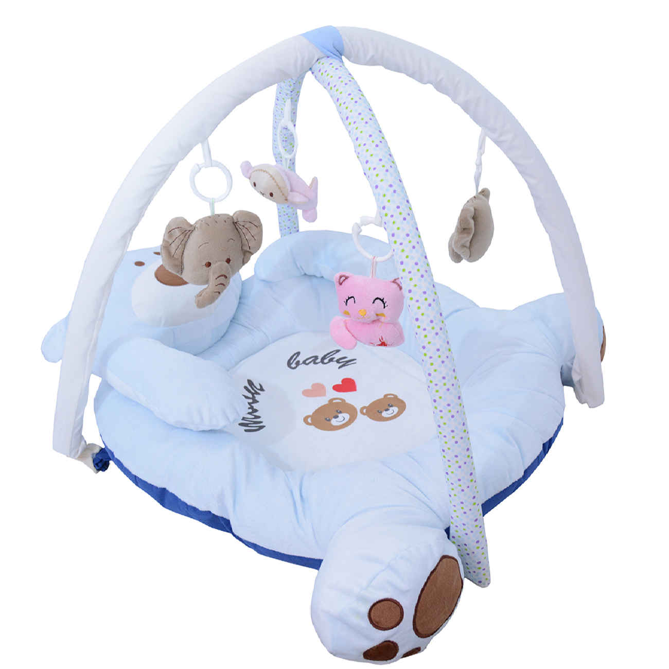 Price and Buy Teddy Bear Design Baby Play Mat with Forest Animal Hanging Toys in Four Colors_6903a47bd3403.jpeg Price and Buy Teddy Bear Design Baby Play Mat with Forest Animal Hanging Toys in Four Colors - Image 5