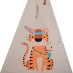 Price and Buy Teepee Style Play Tent for Kids with Animal Design and Cushion - Image 4