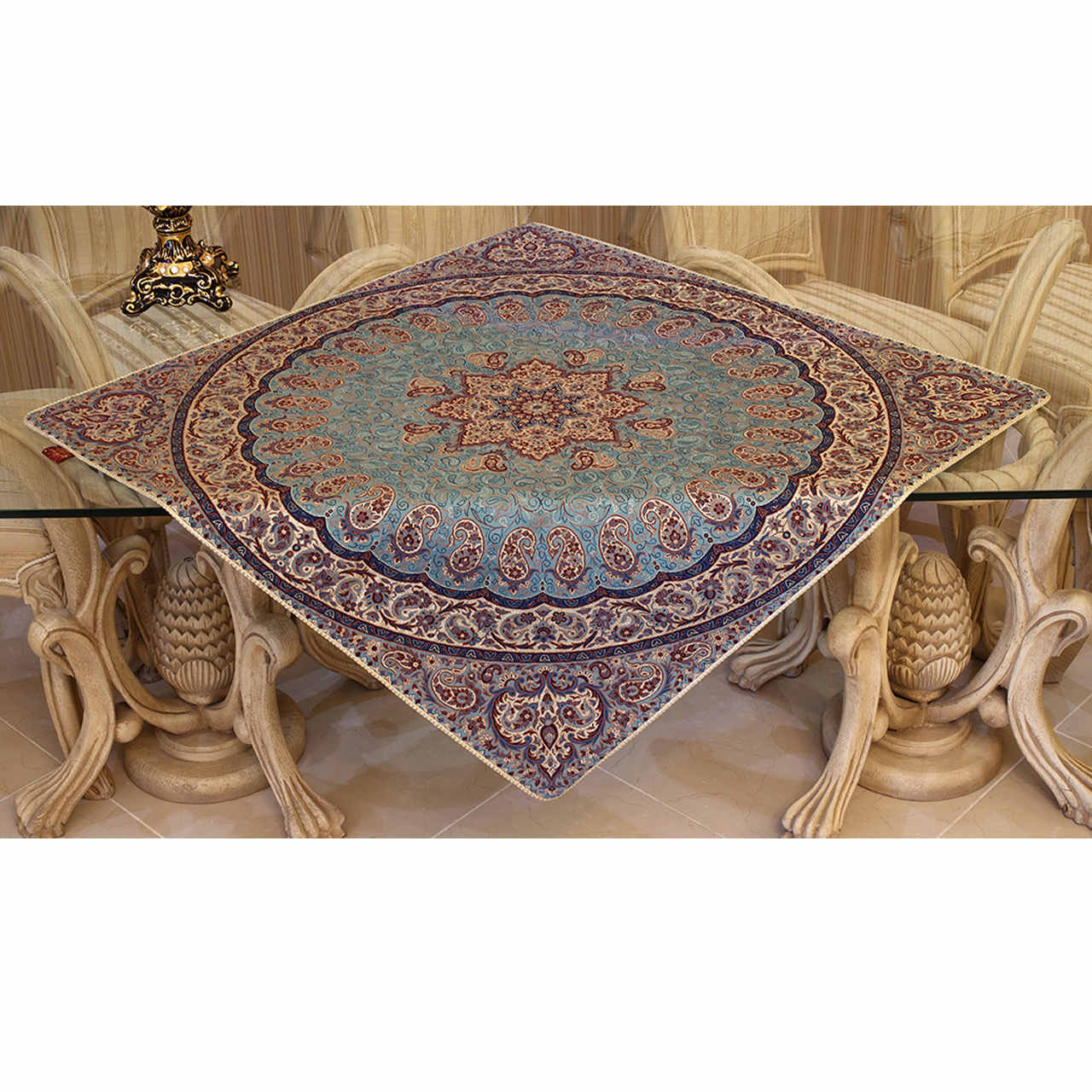 Price and Buy Termeh Tablecloth Luxurious with Persian Paisley Pattern 45