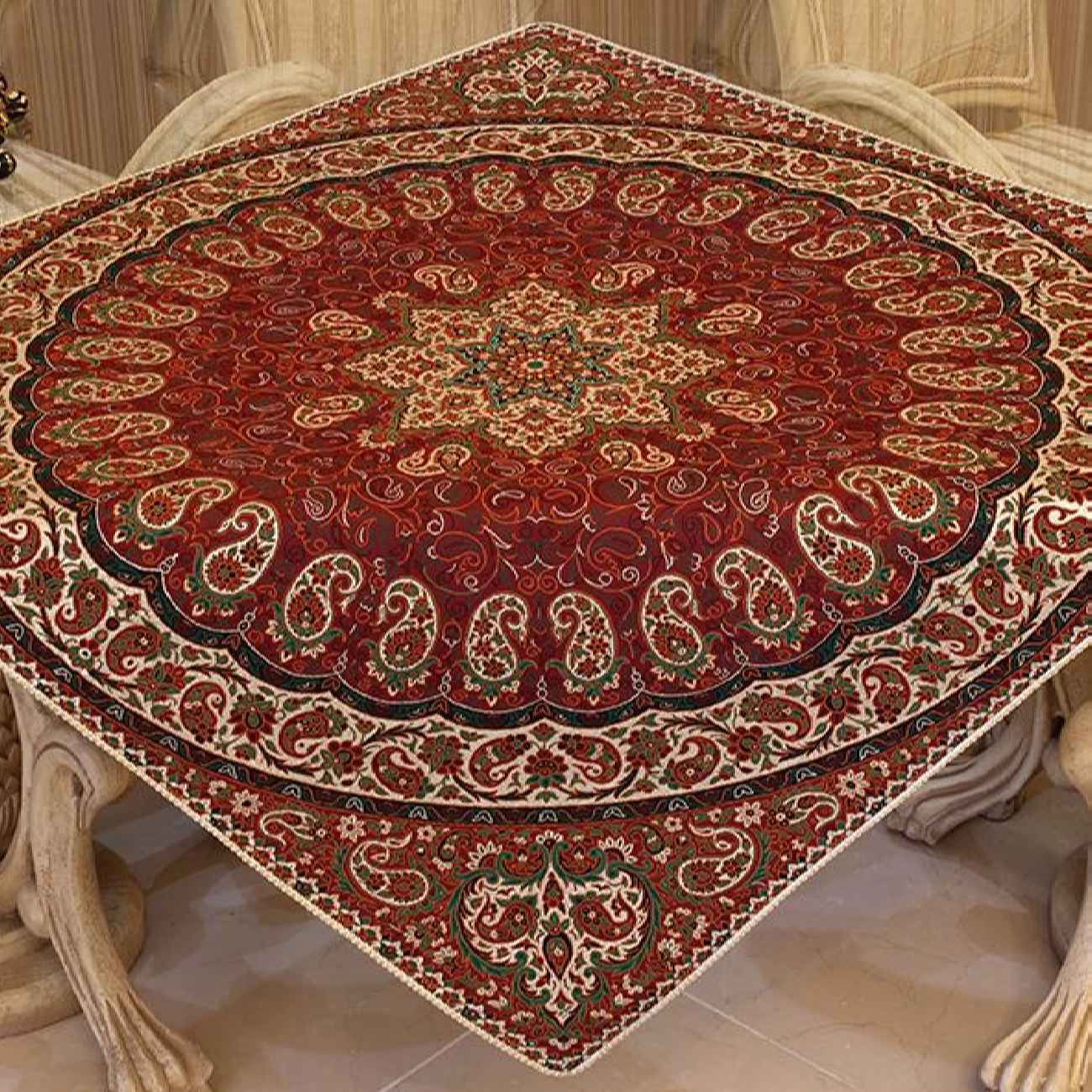 Price and Buy Termeh Tablecloth Luxurious with Persian Paisley Pattern 45 - Image 3