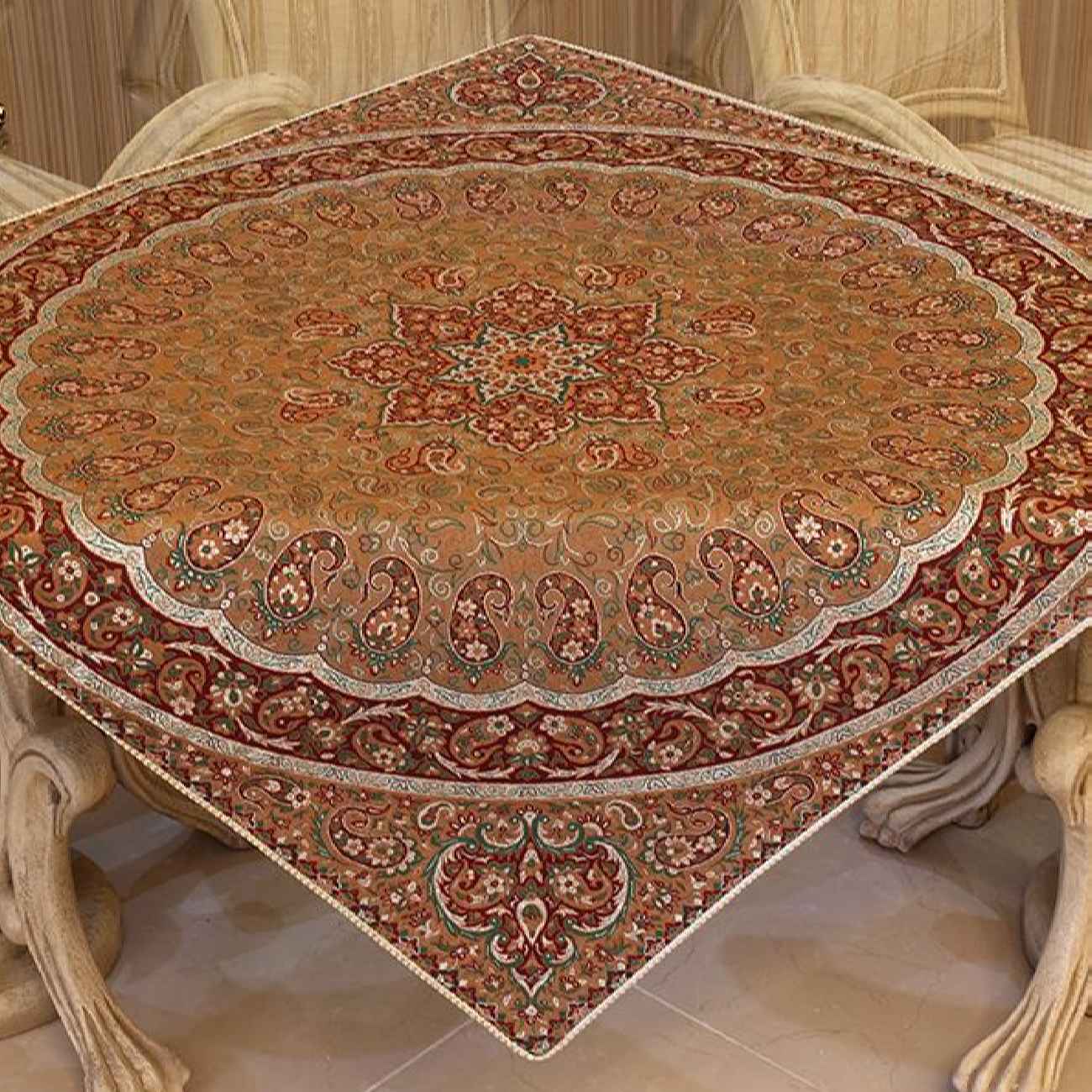 Price and Buy Termeh Tablecloth Luxurious with Persian Paisley Pattern 45 - Image 4