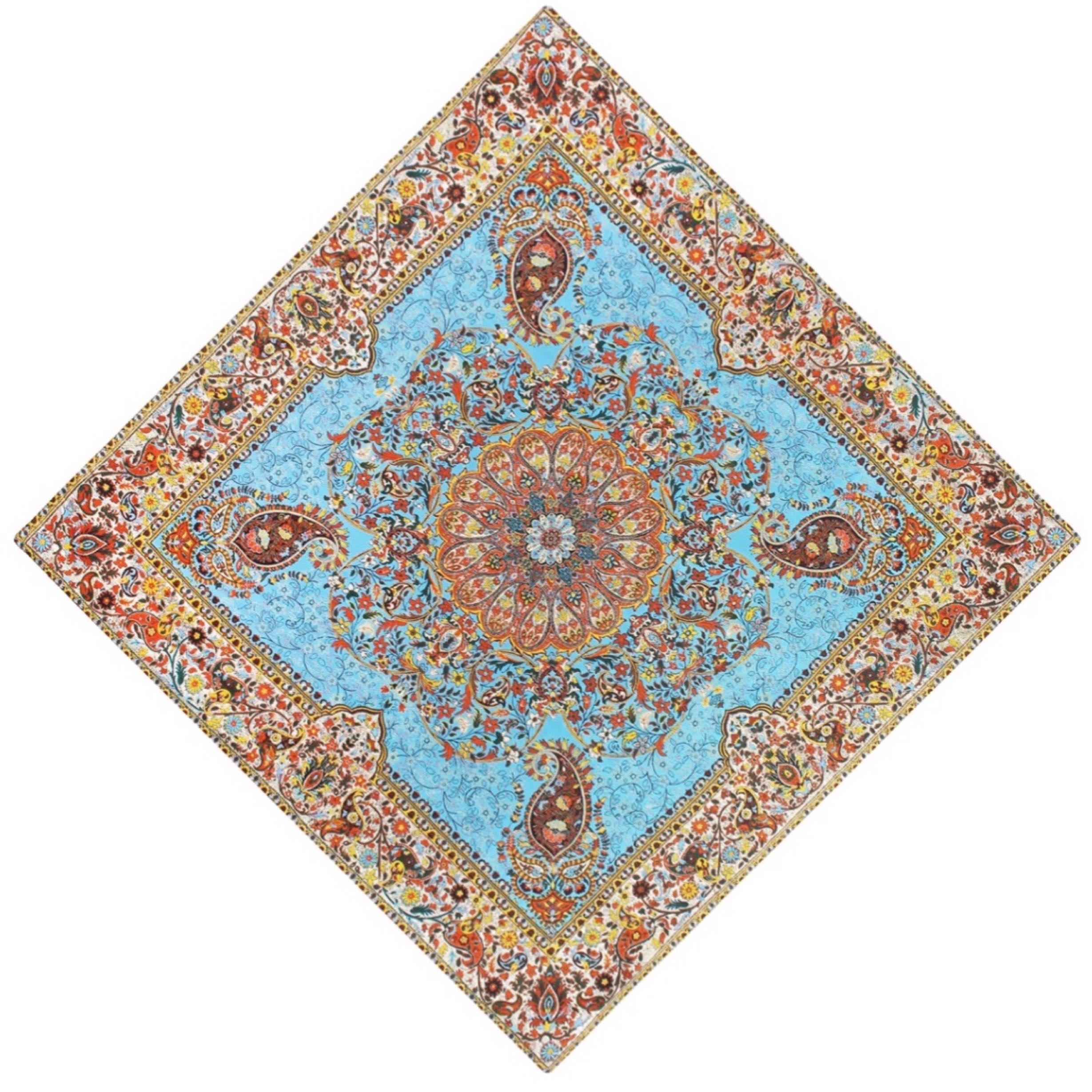 Price and Buy Termeh Tablecloth Luxurious with Persian Paisley Pattern Afshari - Image 4