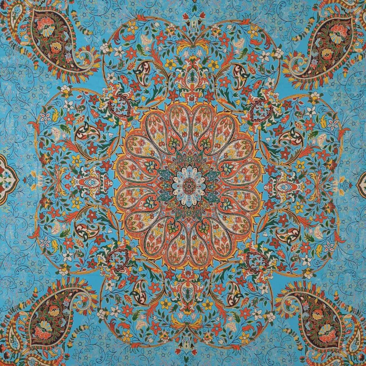 Price and Buy Termeh Tablecloth Luxurious with Persian Paisley Pattern Farhani - Image 4